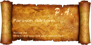 Parison Adrienn névjegykártya